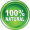 100% natural logo
